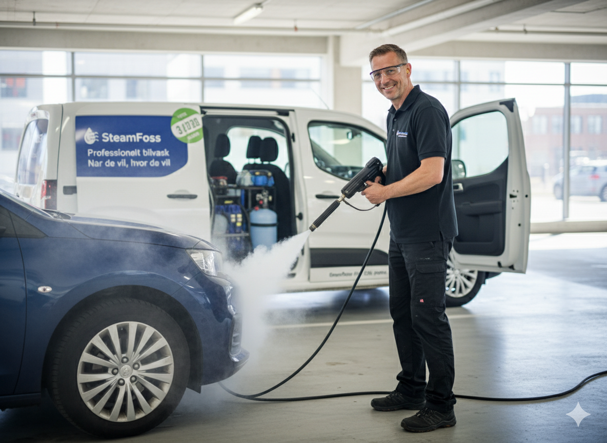 Steamfoss car wash van